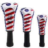 USA Flag Long Neck Sock Golf Head Cover - CraftsmanGolf