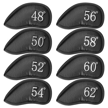Leather Wedge Iron Head Covers 48° 50° 52° 54° 56° 58° 60° 62°-CraftsmanGolf