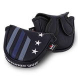 Stars&Stripes Mallet Putter Headcover(Dual Magnetic straps)