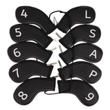 Black PU Printing Number Iron Cover 10PCS(4-9，P,A,S,L)