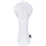 Classic White 3D Embossed Leather Driver Cover