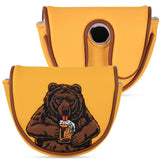 Dark Yellow Brown Bear Golf Headcover Set