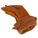 Brown Three Pieces Driver Golf Head Cover Set