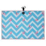 Pink Flamingo Double-sided Printing Golf Towel