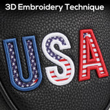 Three-Dimensional Embroidery USA Putter Golf Headcover