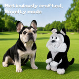 Blue-black Bulldog Driver Golf Headcover
