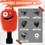 Orange Monster Golf Head Cover Set