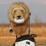 Realistic Lion Plush Driver Cover