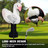 White Swan Plush Driver Animal Head Cover
