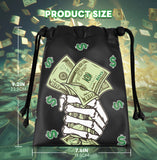 Black PU Finger Money Printing Golf Valuables Pouch