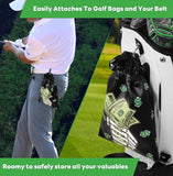 Black PU Finger Money Printing Golf Valuables Pouch