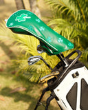 Green PU Clover Driver Golf Headcover