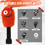 Orange Monster Golf Head Cover Set