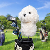 Realistic Bichon Frise Driver Golf Headcover