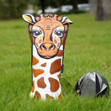 Brown Giraffe Driver Golf Head Covers