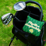 Green Mesh Embroidery Putter Golf Headcover