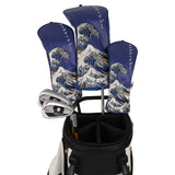 Blue Daywind Waves Driver Golf Head Cover Set