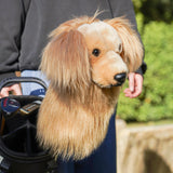 Realistic Golden Retriever Plush Driver Cover