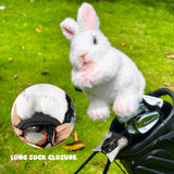 Pink and White Rabbit Driver Golf Headcover