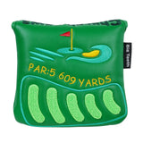 Green Church Bench Golf Headcover Set