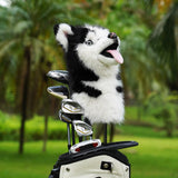 Realistic Husky Plush Driver Golf Headcover