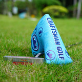 Light Blue 3D Logo Blade Putter Golf Headcover