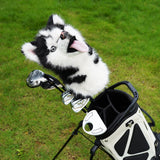 Realistic Husky Plush Driver Golf Headcover