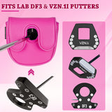Pink Lychee-patterned DF3 Mallet Putter Golf Cover