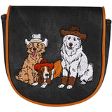 Dark Grey Western Style Dog Putter Golf Headcover