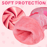 Pink Heart Driver Golf Headcover
