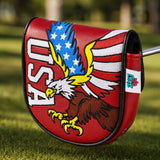 Embroidered Eagle on the National Flag Putter Golf Headcover