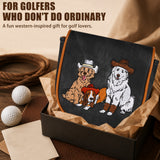 Dark Grey Western Style Dog Putter Golf Headcover