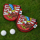 Embroidered Eagle on the National Flag Putter Golf Headcover