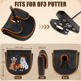 Dark Grey Western Style Dog Putter Golf Headcover