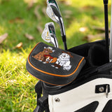 Dark Grey Western Style Dog Putter Golf Headcover