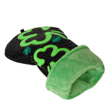 Fluorescent Lucky Clover Crocodile Leather Driver Cover