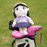 Purple Short Skirt Girl Driver Golf Head Cover