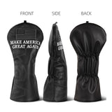 Trump MAGA Embroidery Black Driver Head Cover