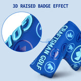Dark Blue 3D Logo Putter Golf Head Cover