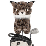 Bobcat Plush Driver Animal Head Cover