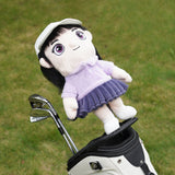 Purple Short Skirt Girl Driver Golf Head Cover