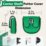Green Fore Embroidery DF3 Mallet Putter Golf Cover