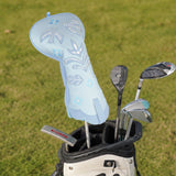 Light Blue Flying Bird Denim Boots Driver Golf Headcover