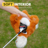 Orange Pomeranian Driver Animal Golf Headcover