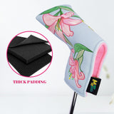 Blue PU Lily Golf Headcover