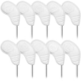 White PU Iron Cover 10pcs(4-9,P,A,S,L) Magnet