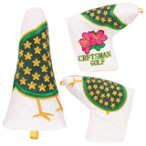 Flower Bird Magnet Blade Putter Golf Headcover