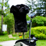 Realistic Black Labrador Driver Golf Headcover