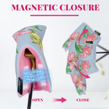 Blue PU Lily Golf Headcover