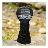 Trump MAGA Embroidery Black Driver Head Cover